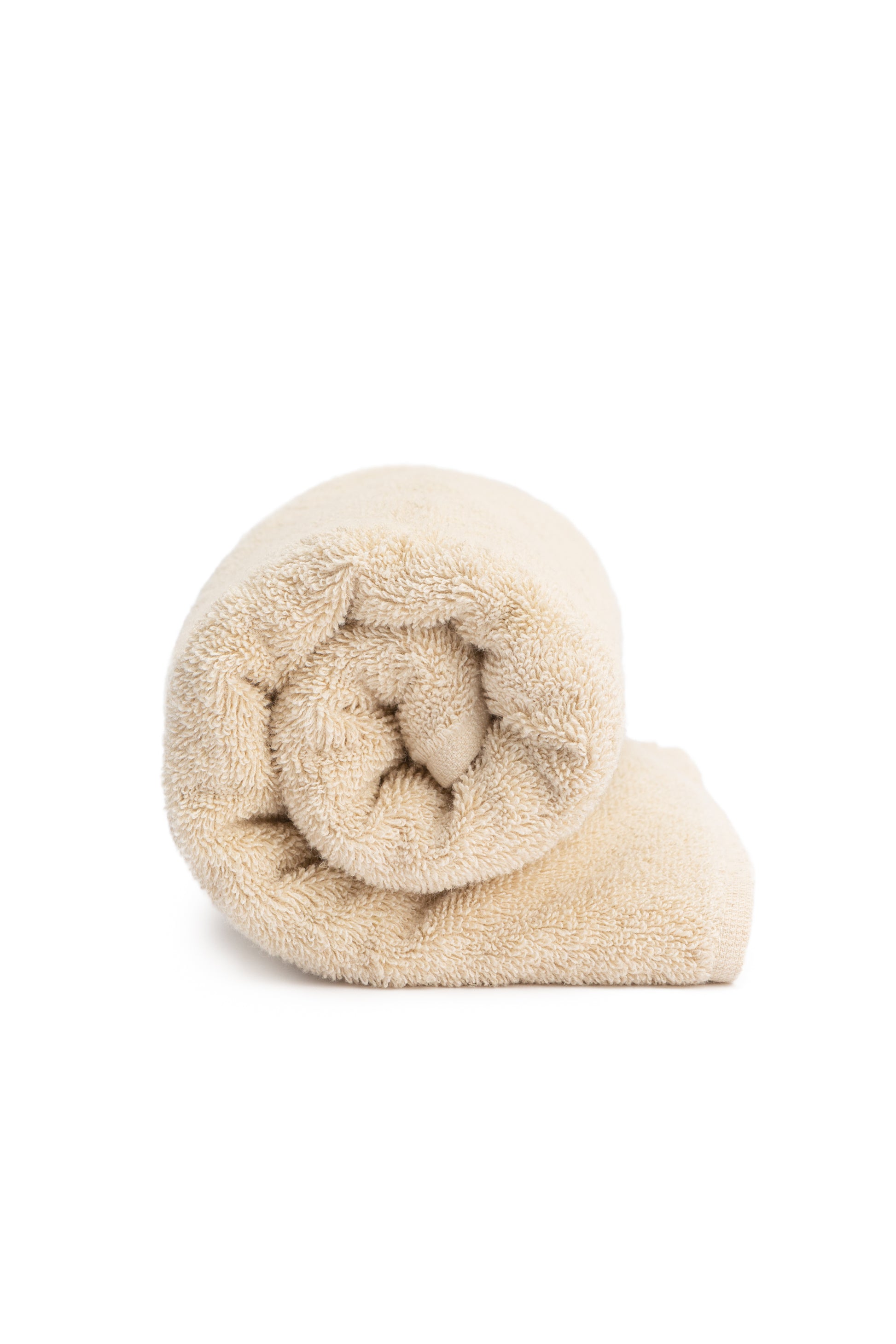 Rolled natural hand towel